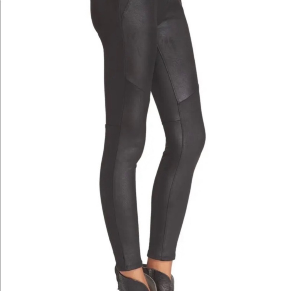 Free people faux leather/ suede leggings